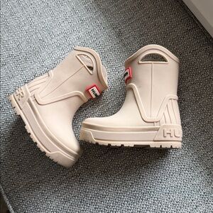 Hunter Toddler Beige Rain Boots